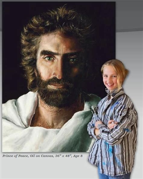 Akiane (18yrs) & her "Prince of Peace" Painting | Pintura de jesús, Rostro de jesús, Príncipe de ...