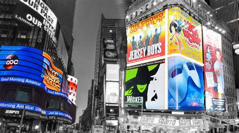 NYC Broadway, TV Entertainment and Subway Transportation