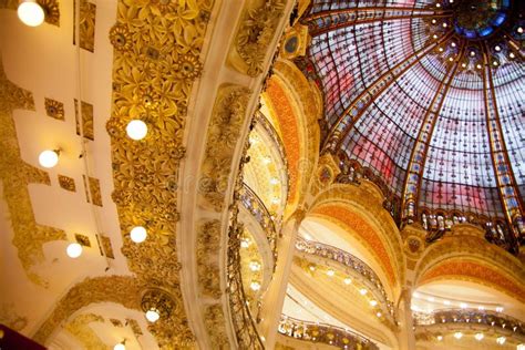 Dome of Galeries Lafayette stock photo. Image of famous - 30284784