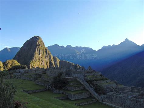 Sunrise over Machu Picchu stock image. Image of peru - 179910733