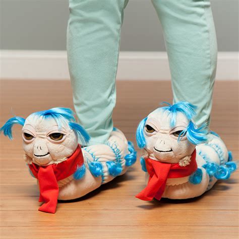 Labyrinth 'Ello' Worm Plush Slippers