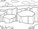 Canyon Coloring Page sketch template