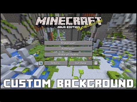 Minecraft - How To Set A Custom Main Menu Background - YouTube