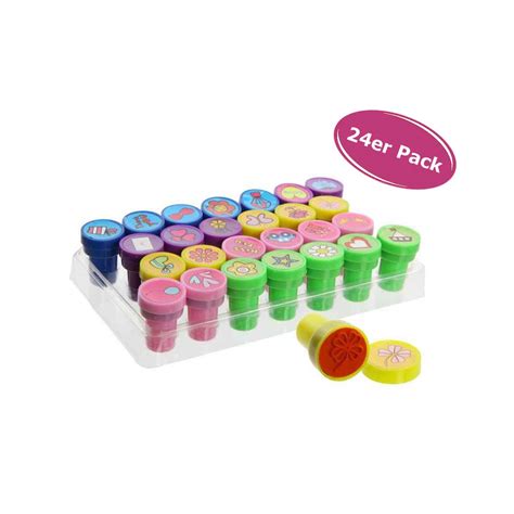 Kinderstempel versch. Motive (26 Stück) - Stempel Set, Kinder Stempel, 12,95