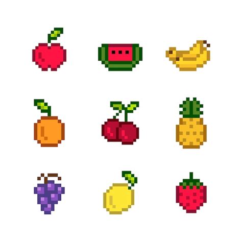 Pixel Fruits Images - Free Download on Freepik