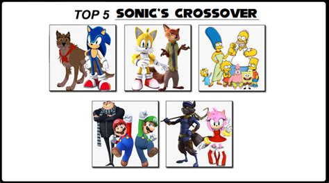 Top 5 Sonic's Crossover by JuliusJamesJohn11 on DeviantArt