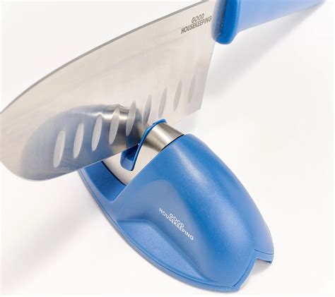 Good Housekeeping Set of 3 Kitchen Knives With Sharpener - QVC.com