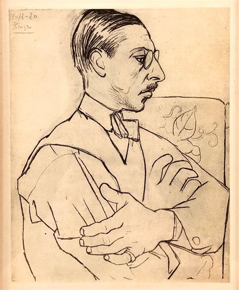 PABLO PICASSO "PORTRAIT OF IGOR STRAVINSKY IN PROFILE" LITHOGRAPH ...