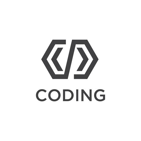 coding logo design template 4909777 Vector Art at Vecteezy