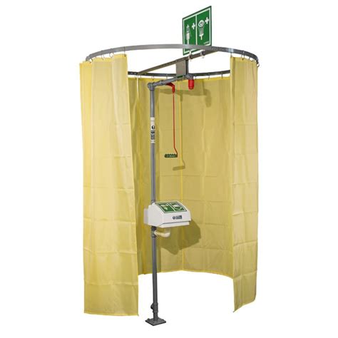 Safety Shower Modesty Curtain | Pipe-Mounted | CURTAIN-PM | Justrite