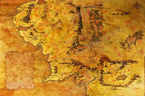 Map Of Middle Earth Wallpaper - WallpaperSafari