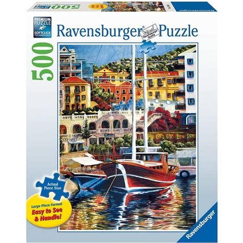 Ravensburger Exotic Harbor - Large Format 500 Piece Jigsaw Puzzle for ...