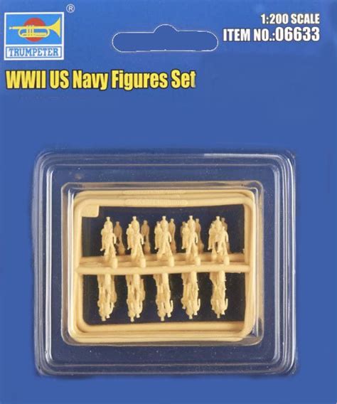 Trumpeter Ship Models 1/200 WWII USN Figure Set (60) Kit – HobbyModels.com