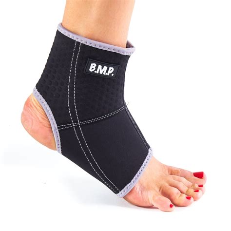 Lightweight and Breathable Neoprene Black Ankle Brace / Compression Sleeve