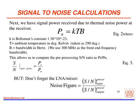 PPT - SIGNAL TO NOISE RATIO CALCULATIONS FOR NOISE RADAR PowerPoint Presentation - ID:4289096