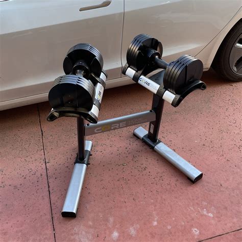 Adjustable dumbbell set with stand for Sale in Los Angeles, CA - OfferUp