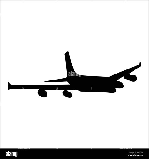 Planes black silhouette Stock Vector Image & Art - Alamy