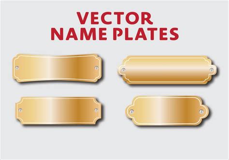 Vector Name Plates 101426 Vector Art at Vecteezy