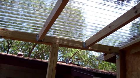 Clear Roof Panels for Pergola