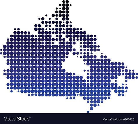 Map of canada Royalty Free Vector Image - VectorStock