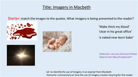 Imagery in Macbeth | Teaching Resources