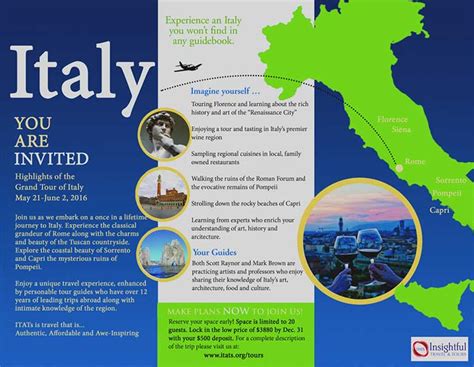 Italy Tourism Brochure - Tour And Travel