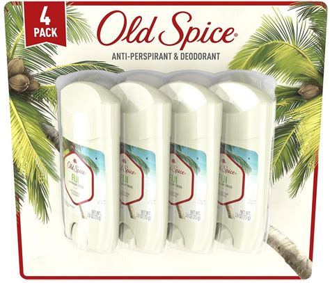 Old Spice Fiji with Palm Tree Invisible Solid Antiperspirant Deodorant ...