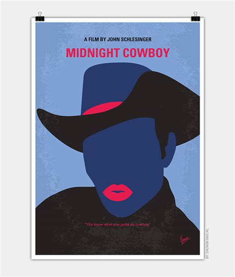 No1322 My Midnight Cowboy minimal movie poster | CHUNGKONG