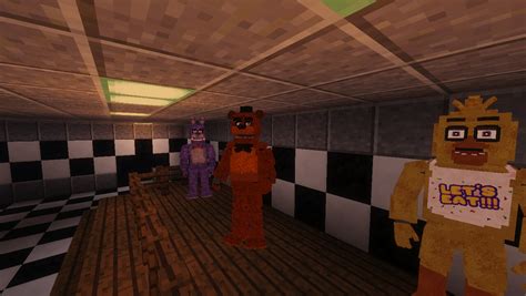 1.12.2 Map All The FNAF Games In One Pizzeria (beta) Minecraft Map