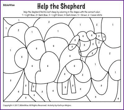 Help the Shepherd - Kids Korner - BibleWise | Bible school crafts, The good shepherd