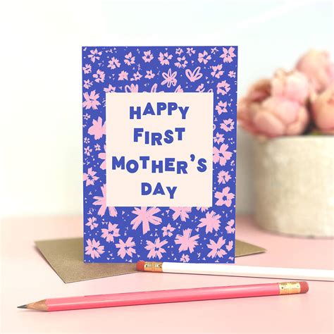 Happy First Mother's Day Card By Tikkled Pink