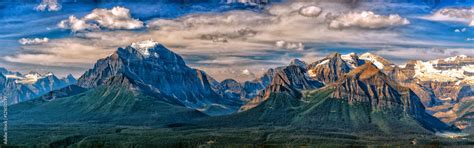 Canada Rocky Mountains Panorama landscape view Stock Photo | Adobe Stock