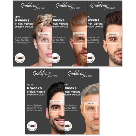 Godefroy Instant Eyebrow Tint Kit for Men - various colours available ...