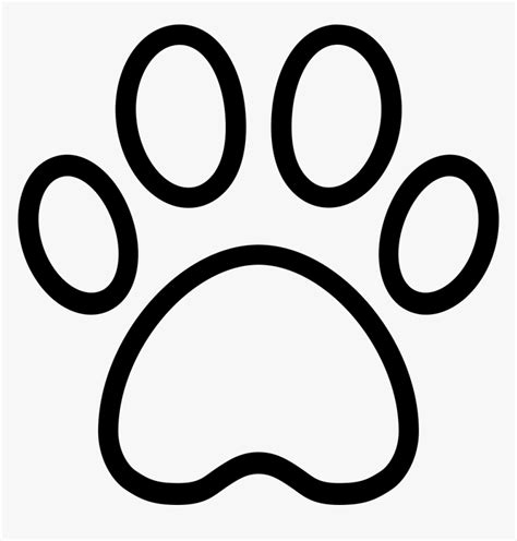 Dog Paw Print Outline Svg | Images and Photos finder