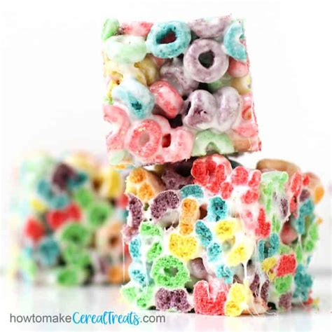 Froot Loops Cereal Treats | howtomakecerealtreats.com [VIDEO]