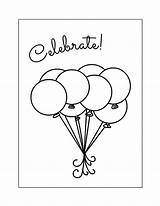 Balloons Coloring Pages – Printable FREE sketch template