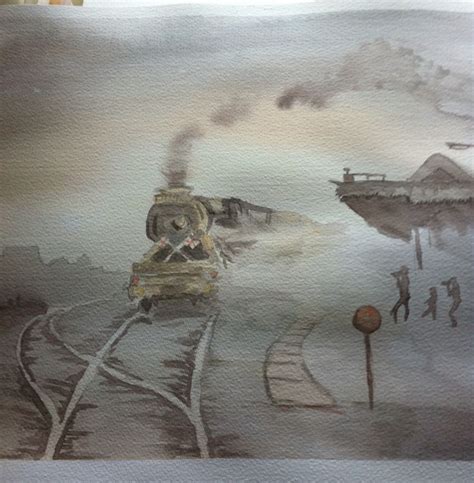 Train watercolour | Painting, Art, Watercolor