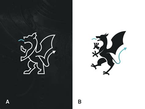 Medieval Dragon emblem by Stefano Palazzo on Dribbble