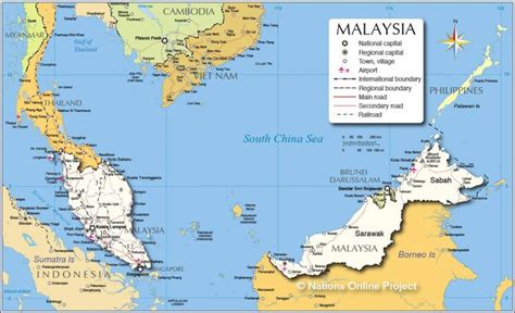 Carte de la Malaisie - Plusieurs cartes du pays en Asie (villes, routes...)