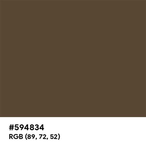 Dark Umber color hex code is #594834