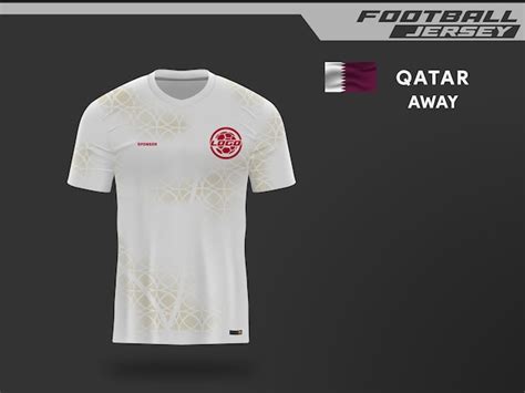 Premium Vector | Jersey Football Qatar away