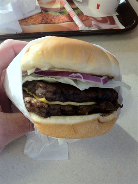 A Burger a Day: Wendy's Dave's Hot 'n' Juicy 1/2lb Double, Anytown, USA