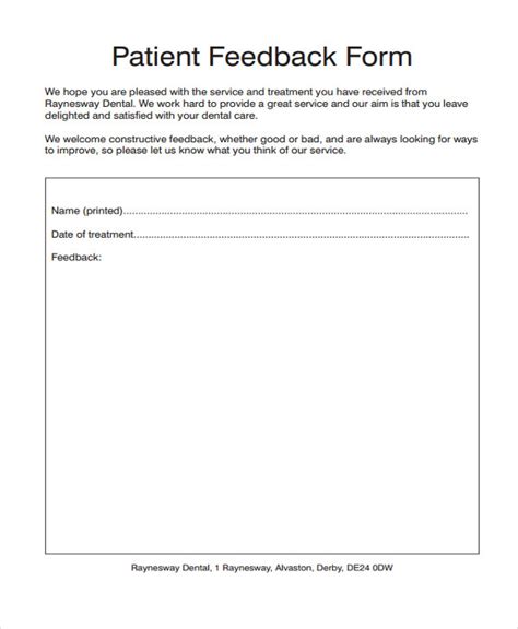 FREE 10+ Feedback Forms Aimed at Doctors | PDF