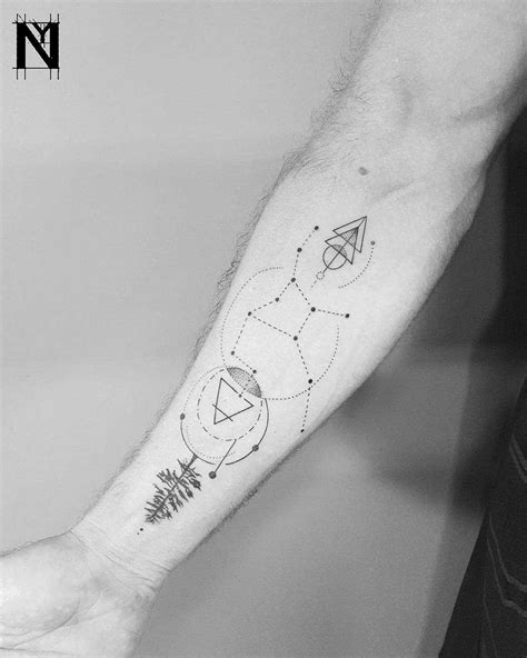 Custom Virgo constellation tattoo - Tattoogrid.net