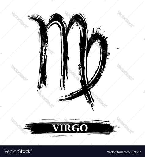 Virgo symbol Royalty Free Vector Image - VectorStock