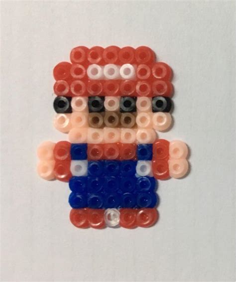 Handmade Perler Beads Keychain - Super Mario, Hobbies & Toys ...