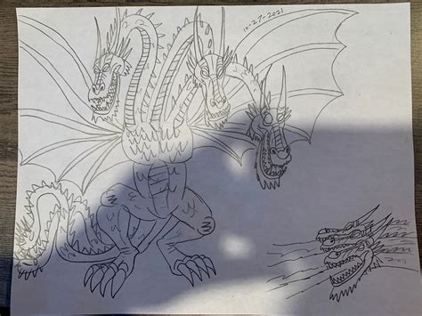 reference sheet of the Heisei King Ghidorah by RowserlotStudios1993 on ...