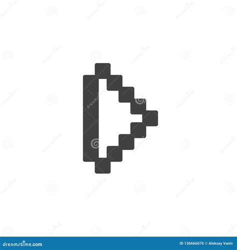 Pixel Arrow Hand 3D Cursors Point On Shadows Vector Illustration | CartoonDealer.com #6846324