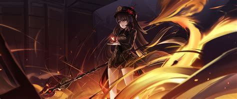 2560x1080 Resolution Genshin Impact 4k Hu Tao Fan Art 22 2560x1080 Resolution Wallpaper ...