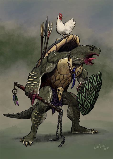 [OC][Art] Chultean Tortle Paladin/Druid known as Noc. : r/DnD